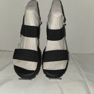 Madden Girl Black Strappy Heels